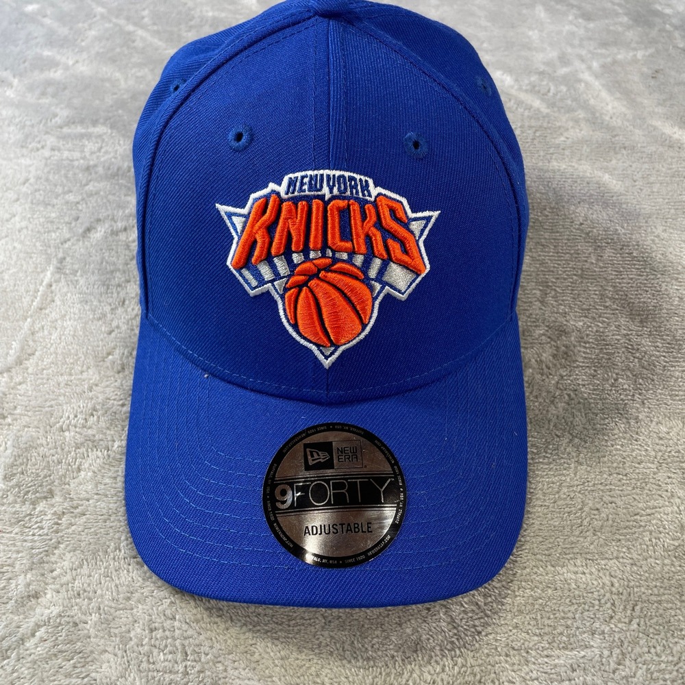 New York Knicks Hat Cap New Era 9FORTY 2021 NBA Playoffs Adjustable Blue